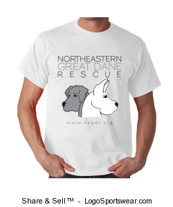 Adult White NEGDR T-Shirt Design Zoom
